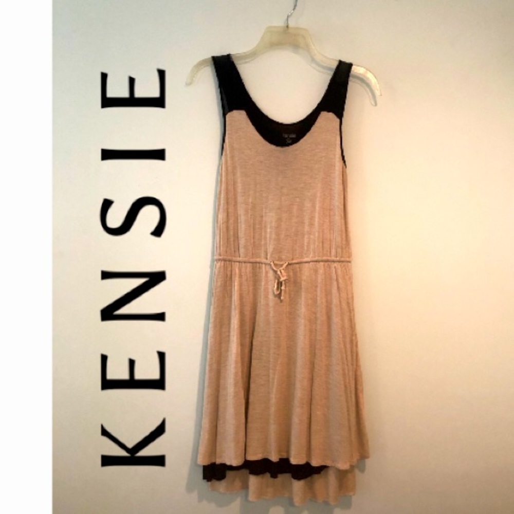KENSIE Soft & Comfy Sleeveless Dress with Sheer Straps.